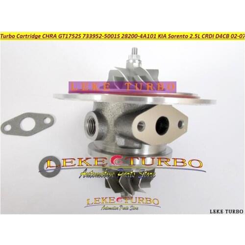 Free Ship Turbo Cartridge CHRA GT1752S 733952-5001S 733952-0001 733952 28200-4A101 Turbocharger For KIA Sorento D4CB 2.5L CRDI