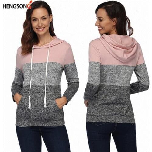 Hip Hop Street Wear Sweatshirts Outdoor Skateboard Woman Pullover Hoodies Striped Running Jacket 2020 New Women Tracksuit