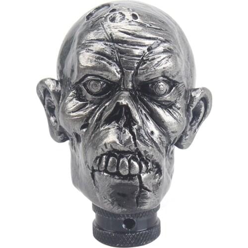 Universal Car Gear Shift Knobs Skull Head Gear Manual Transmission Gear Shift Knob Shifter Lever Car Modified Manual Gear Head
