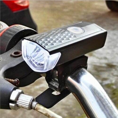 3W Bike Light FTW USB Rechargeable 300 Lumens 3 Modes Bicycle Front Light Lamp Bike Headlight Cycling LED Flashlight Lantern