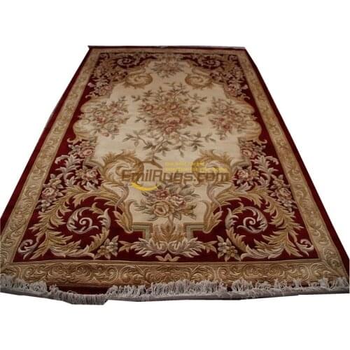 Hand-knotted Rug Handmade Wool Knitting Carpets Museum Mandala Area Runnerchinese aubusson rug