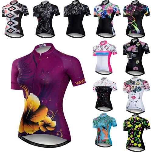 Womens Cycling Jersey Maillot Roupa Ropa De Ciclismo Short Sleeve Breathable Bicycle Shirt Quick Dry MTB Bike Wear
