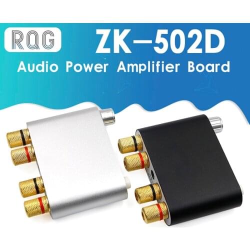 ZK-502D Bluetooth 5.0 Wireless Stereo Audio Power Amplifier Board TPA3116 50WX2 Car AMP Amplificador Home Theater AUX USB Player