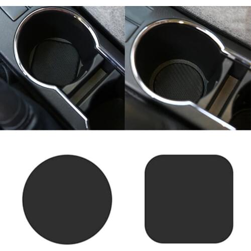 1Pcs Car accessories Auto Water Cups Slot Non-Slip Carbon Fiber Car coaster Car Non-slip Mat Car Mats Car supplies Car styling