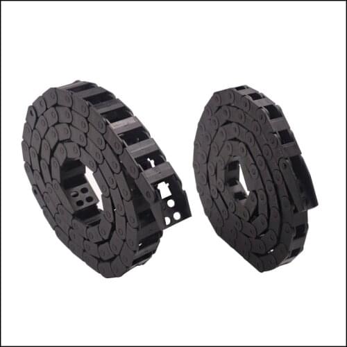 Bridge type can't open plastic 7mmx15mm drag chain with end connector length 1000mm engraving machine cable CNC router 1pcs