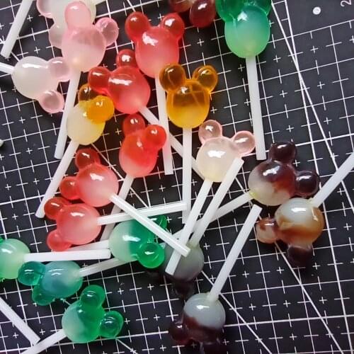 1pcs/lot resin solid rat lollipop candy 45mm simulation of food Cabochon Scrapbook DIY phone decoration