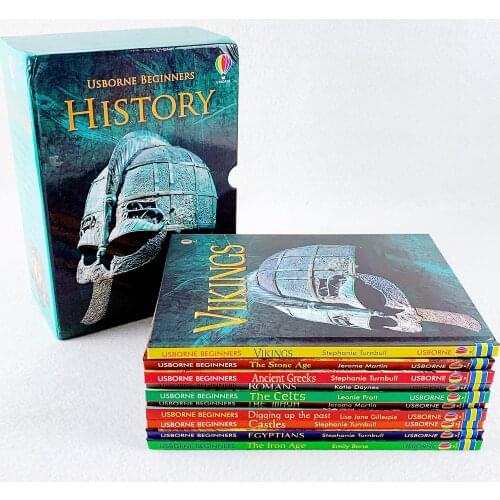 10 Books/Set Beginners History Enlightenment Picture Book Kids Children English Popular Science Reading Books