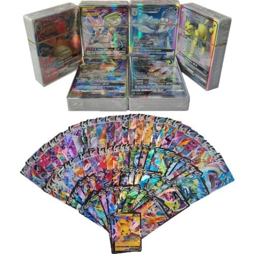 20-300Pcs Pokemon V VMAX GX EX TAG MEGA Shining English Card Metal Card Trading Game Card For Childer Toys Gift