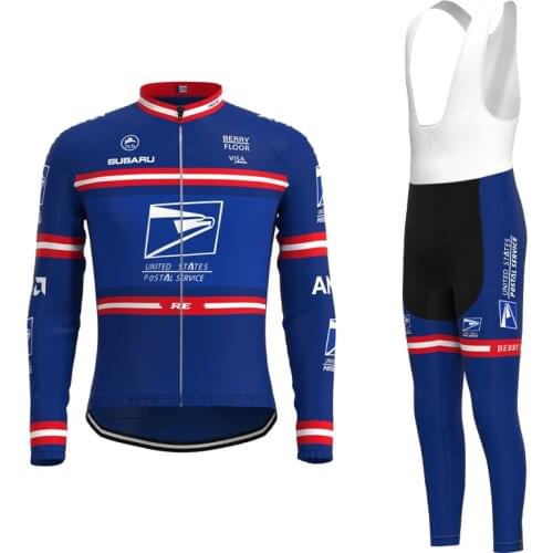 2004 Competition Postal Team Retro Man Cycling Jersey Long Sleeve Set Triathlon Mtb Biker Jersey Outfit maillot ciclismo hombre