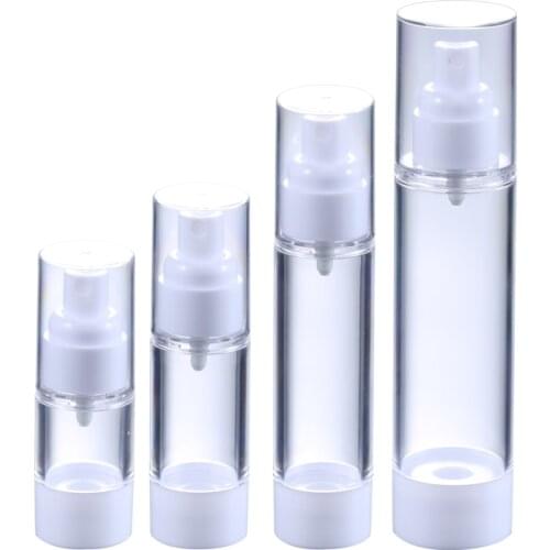 300pcs/lot Travel Airless Bottle Pump Empty Spray Cosmetic Vacuum Lotion Bottles 15ml 30ml 100ml,Mini AS Sprayer bottle Atomizer