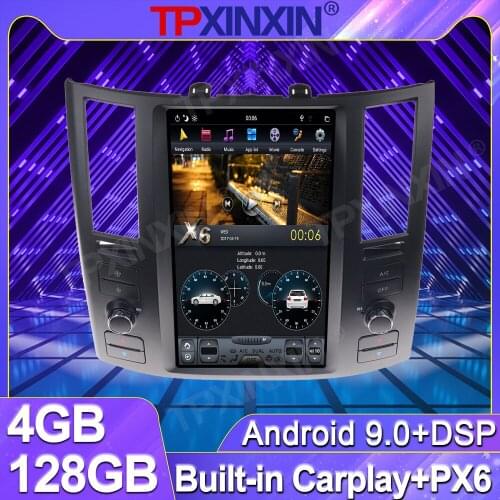 4+128G For Infiniti FX35 FX45 2004 - 2008 Android Tesla Screen Car Radio Tape Recorder Multimedia Player GPS Navigation Carplay