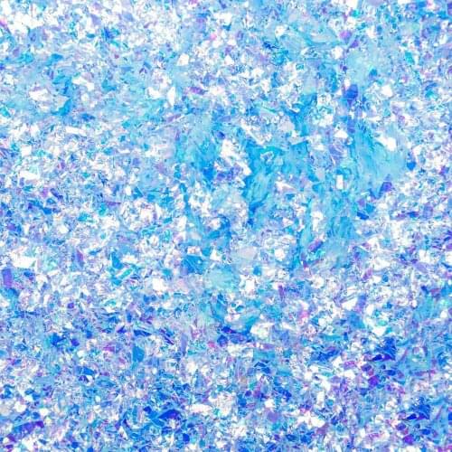50g Nail Art Glitter Flakes0.2-2mm Irregular GLITTER AB Confetti 50g Mylar) Irregular Holographics Nail Glitter Sequins Flakes
