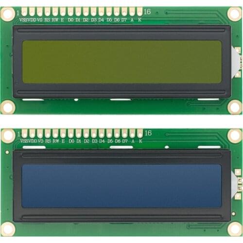 50pcs LCD1602 LCD monitor 16x2 Character LCD Display Module HD44780 Controller Blue/Yellow Green screen blacklight