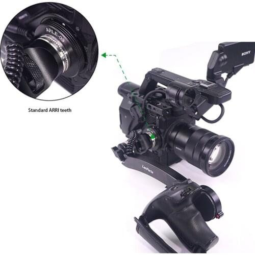 Lanparte Camera Handgrip Rosette Adapter of Arri Standard for SONY FS5, FS5 Mark II