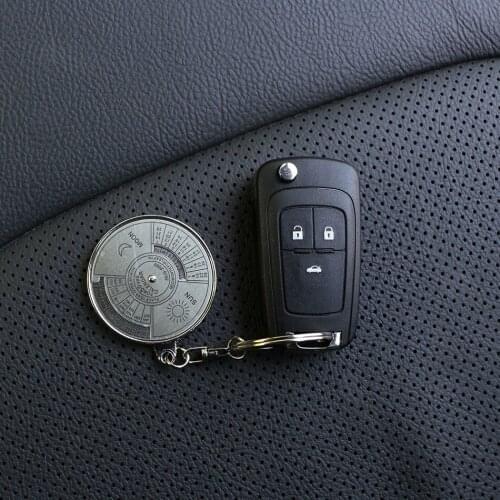 Color My Life Calendar Key Chain Keychain Keyring Key Rings Case for Toyota Camry Highlander RAV4 Crown Reiz Corolla Vios Yaris