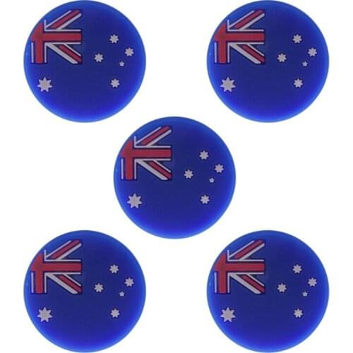 5Pcs/Pack National Flag Tennis Racket Shock Absorber Racquet Vibration Dampeners Shockproof Dampers Sports Accessories