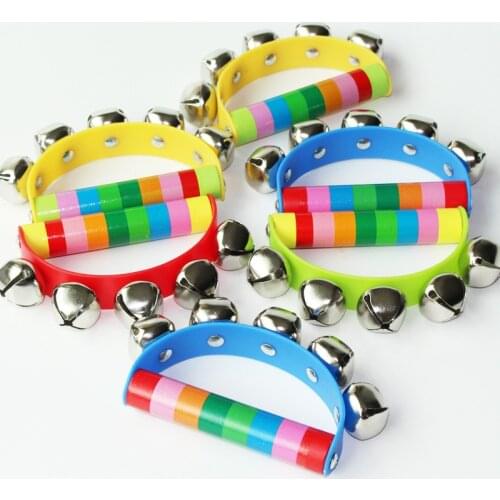 Baby Wooden Toys Hand Shake Rainbow Bell Rattles Toys Gift For Newborn Boy And Girl Attract Focus Coax Baby Sleeping Go To Bed