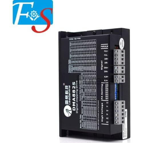 CNC Leadshine 2-phase stepper driver DM882S work 20-75VAC/30-100VDC 8.2A with Fan Bigger Signal Terminal For 86(NEMA34) Motorr