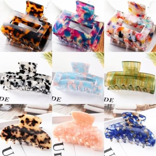 Pretty High Quality Acetic Hairpins Hair Claw Clip Gifts Women Hair Pins Crabs For Hair Large