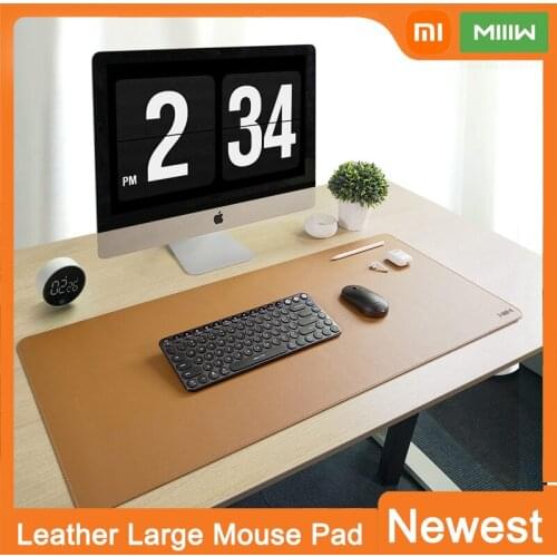 Xiaomi Mijia MIIIW 900*400mm Oversized leather cork mouse pad/desk mat Double-sided waterproof Soft and durable