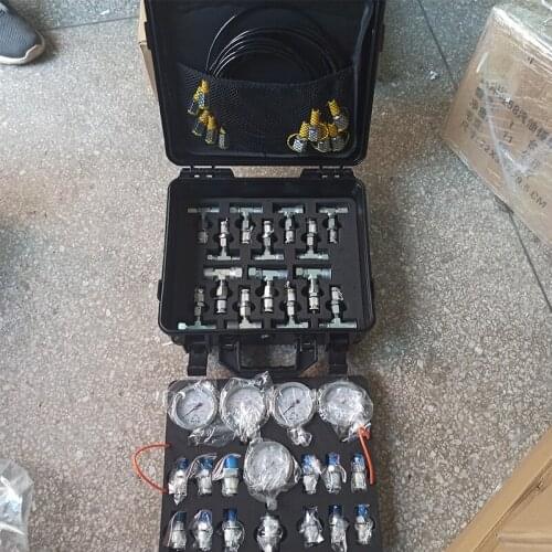 Hydraulic Pressure Gauge Set Diagnostic Test Tool for Excavator Truck Machine