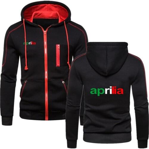 Motorcycle Aprilia 2021 New Sweatshirt Hoody Mens Jackets Cotton Zipper Streetwear Hoodie Windbreaker Coats Harajuku Coats