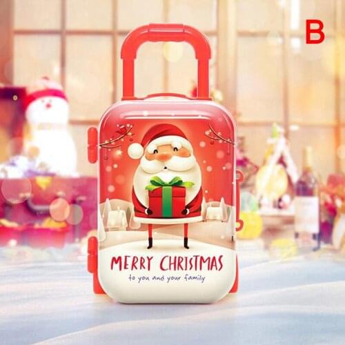 New Fashionable Metal Mini Doll Suitcase Miniature Toy Trunk Doll House Decoration Cute Small Clutch Jewelry Box Doll Handbag