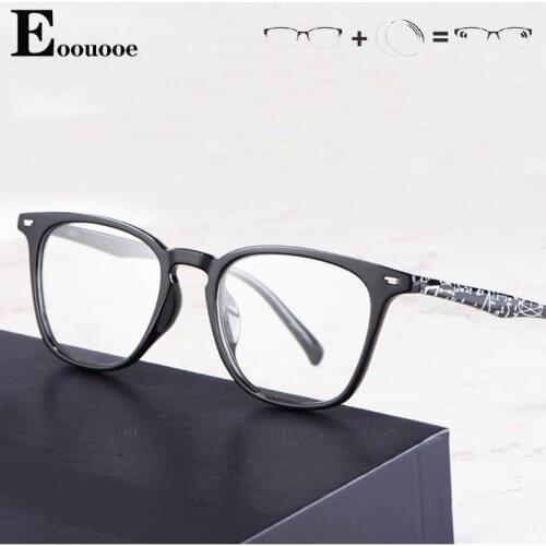 TR90 Square Glasses For Women Men Fashion Prescription Glasses Optical Lenses Anti Blue Ray Photochromic Progressive