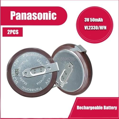 2PCS Original Battery Panasonic VL2330 2330 Rechargeable lithium battery coin cell for car key button batteries