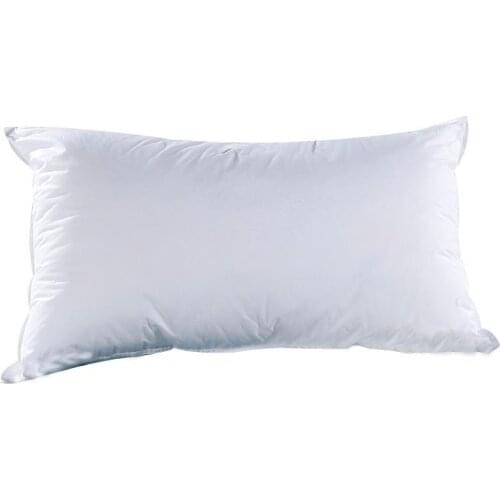 Cotton Pillow Soft White Feather Fabric Travel Pillow Super Stretch for Sleeping Hotel Standard Home Supplies Bed Pillow 45x75cm