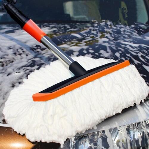 Adjustable retractable soft brush car wash brush cleaning mop cleaning tool multi-function car brush cleaning tool