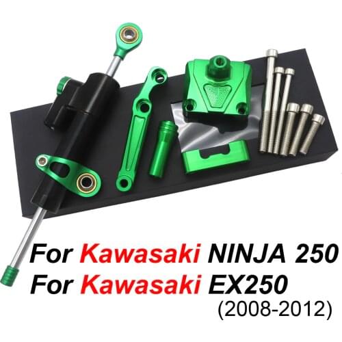Motorcycle Steering Damper Stabilizer & Bracket For KAWASAKI NINJA250R NINJA 250R EX250 EX 250 2008 2009 2010 2011 2012