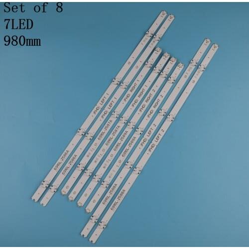 TV LED Array Bars For LG 49LH615V 49LH630V 49LH615V-ZE 49LH630V-ZJ 49LH6420-NE LED Backlight Strips Matrix LED Lamps Lens Bands