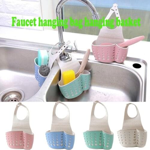 1PC TPR+ABS Sink Shelf Soap Sponge Holder Rack Bathroom Holder Kitchen Storage Suction Sucker Storage porta spugna cucina c2