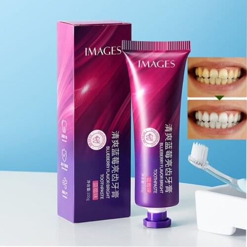 100g Peach Blueberry Toothpaste Whitening Teeth Remove Stains Whitening Fruit Flavour Toothpaste Fresh Breath Oral Care