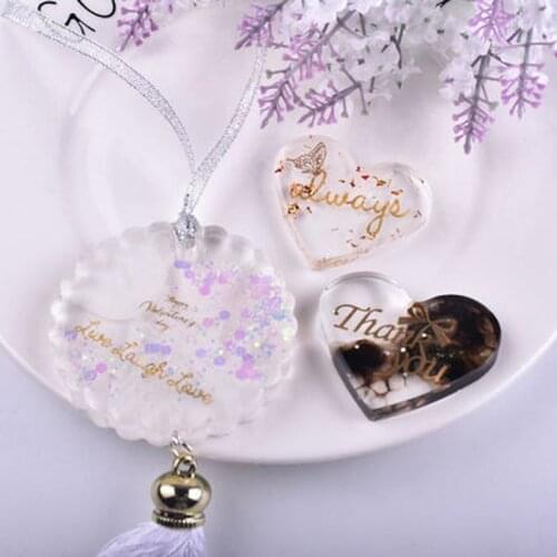 652F 4Pcs UV Epoxy Resin Fillings Gold Letters Cat Flowers Stickers Resin Mold Decorative Stickers Jewelry Making Sticker Kit