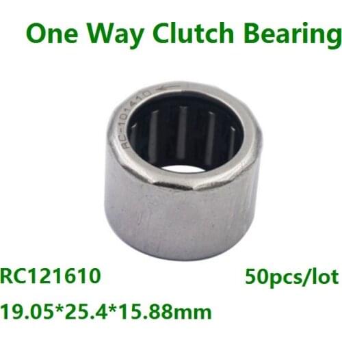 50pcs/lot RC121610 19.05*25.4*15.88mm Bore Diameter Inch Size One Way Clutch Needle roller Bearing One Way Clutch Bearing