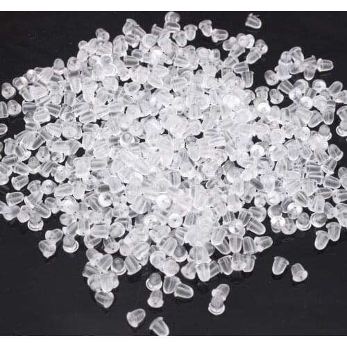500Pcs Clear Earrings Back Plastic Earrings Back High-grade Earrings For Ear Jewelry Accessories Fixed Beautiful Womans Earring