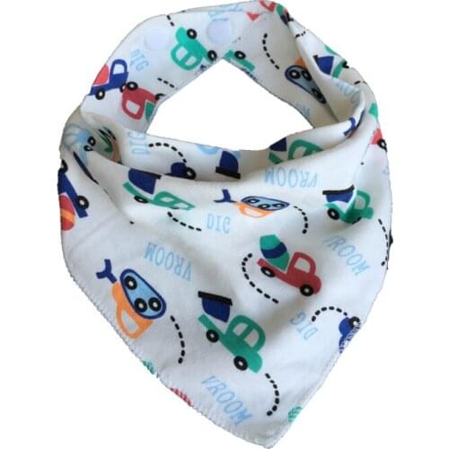 6Pcs/Lot Baby Bibs Waterproof Feeding Bib Infant Kid Triangle Scarf Saliva Scarf Bandana Baby Bibs Boy Bibs YFP6