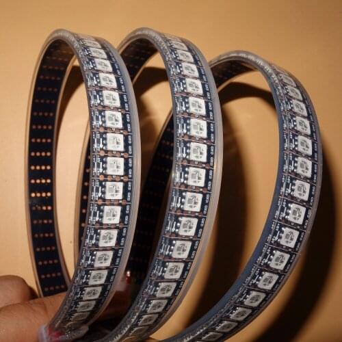 Addressable 2m 144LEDs/m DC5V WS2813 RGB full color pixel strip;IP68;epoxy resin filled in the tube,with 144pixels/M;BLACK PCB