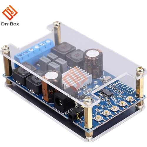 Bluetooth Digital Audio Amplifier Board module Dual Channel DC4.5-27V 50WX2 High Power Sound Board Bluetooth Speaker with Cover