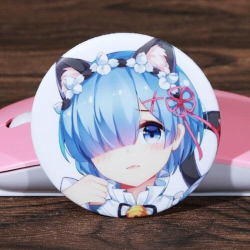 FFFPIN 5.8cm Big Japan Anime Cloth Brooch Zero Kara Hajimeru Isekai Seikatsu Cartoon Coin Badge Breastpin Ornament Dress Pins