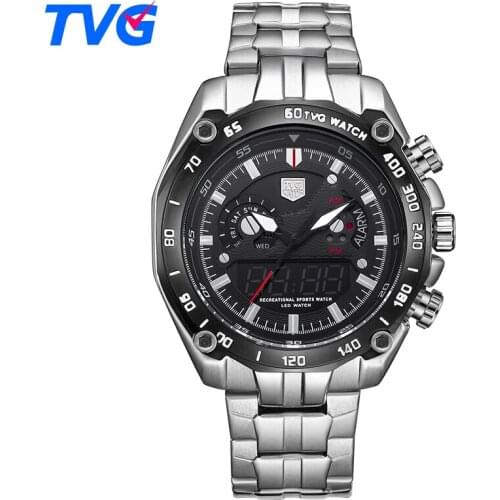 TVG Luxury Brand Watch Men Digital Waterproof Men Sports Watches Military Mens Quartz Date Clock Wrist Watch Relogio Masculino