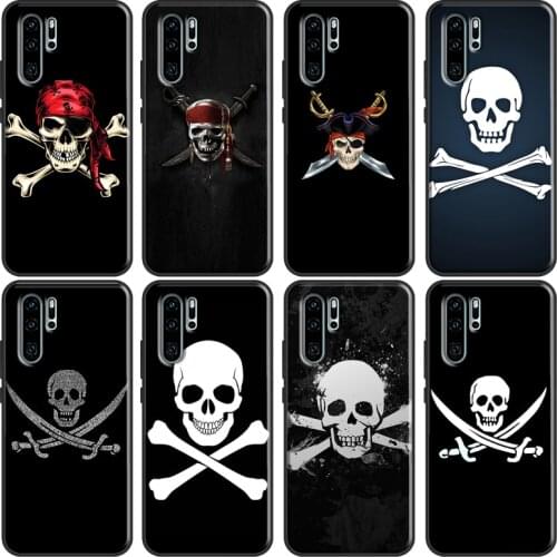 Pirate Skull Cross Bones Case For Huawei P30 Lite P40 P20 Pro P Smart Z 2019 2021 Mate 20 10 Lite TPU Phone Cover