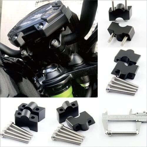 Black Motorcycle Handlebar Heightening Code Increase Rearward Shifting Accessories For Kawasaki ER6N ER6F 2012-2016 Z650 2017