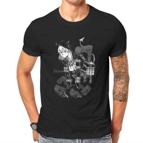 Dorohedoro Japanese Manga Series Nikaido Devil Design Classic Tshirt Vintage Mens Tees Tops Loose Cotton O-neck T Shirt