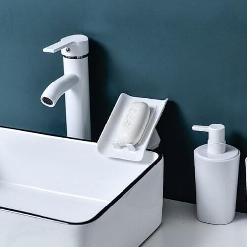 Creative Tilt Geometric Soap Holder Bathroom Anti-Slip Drain Soap Dish Soap Dish Bathroom Accessories