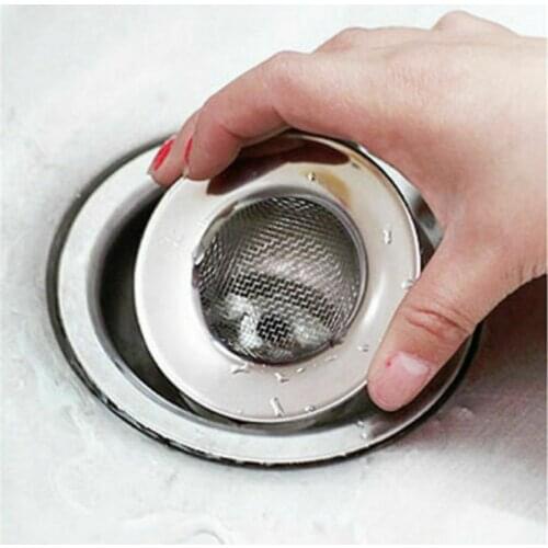 Kitchen Sink Strainer Hole Drain Filter Trap Metal Sink Strainer Stainless Steel Bath Sink Drain Waste Screen
