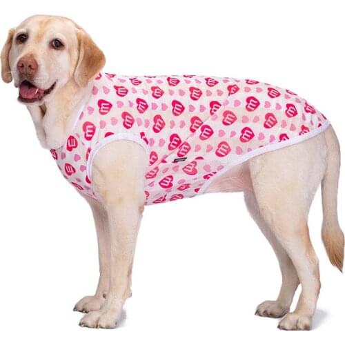 Big dogs summer clothes Thin section Golden Retriever Labrador Breathable vest Dog sun protection clothing Medium and large dog