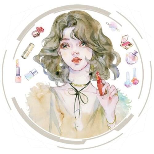 Character stickers Adhesives Tape Retro Sweet Girl Decoration Washi Tape DIY planner scrapbooking masking tape escolar